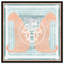Casablanca to Paris Peach Print Glam Jungle by Oliver Gal, Black Frame, 12 x 12-1072995308-1072995322