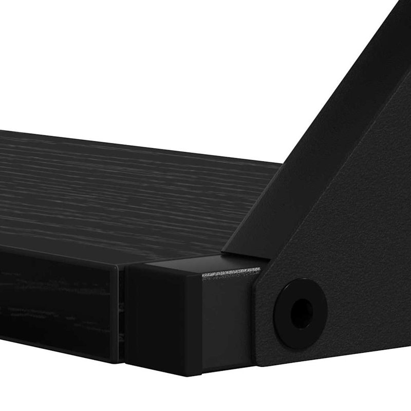 Wall Shelf Set 3 Pcs 37 X 12 X 13 Cm Engineered Wood, Black Oak