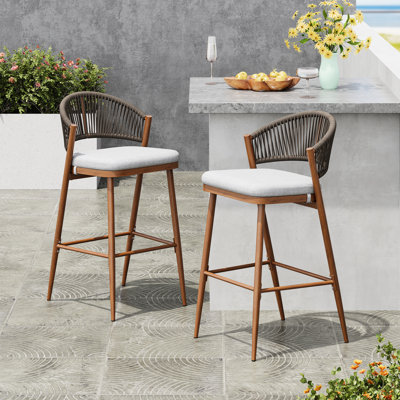 Of 2 Outdoor In - Shaped , Pe , Water Cushion, Aluminum Frame, Modern Style And Finish With