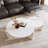 Luise Round Coffee Table Set, Overlapping Design-951270967