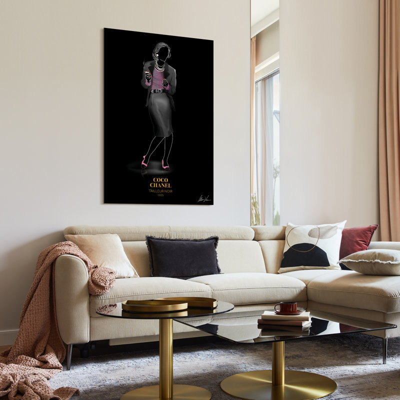 Fashionable Pasarela Look Book Colorful Tempered Glass Art Print Set