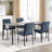 Modern Dining Chair with Metal Legs-2111032966