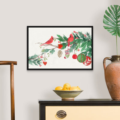 Oiseaux de Noël I - reproduction d'art sur toile