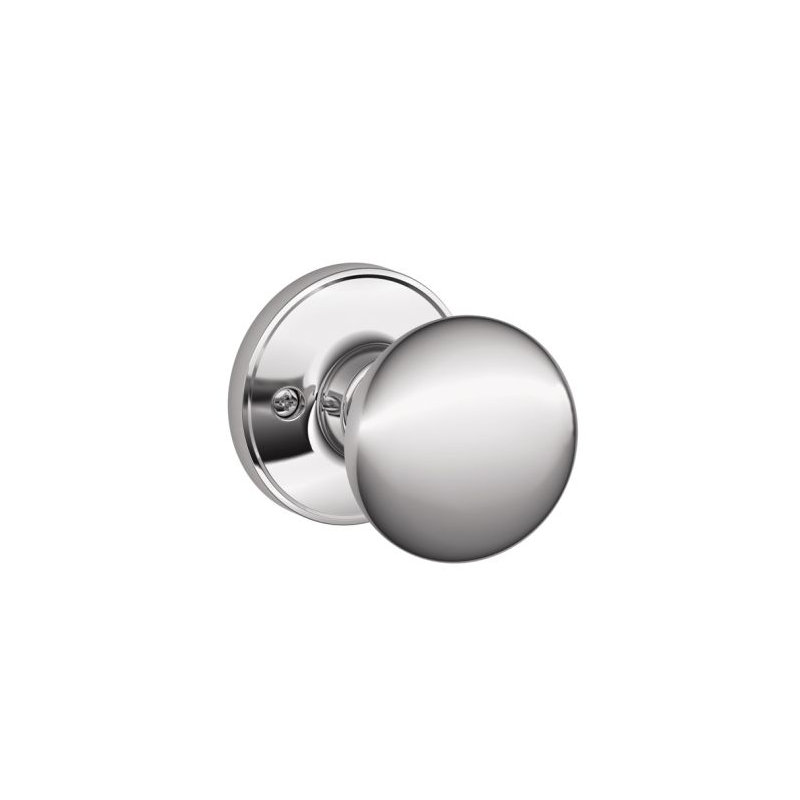 Stratus Knob Non-Turning Lock, Bright Chrome