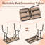 60.2 in. H x 32 in. W x 19.5 in. D Plastic Adjustable and Foldable Dog Folding grooming table-72065900