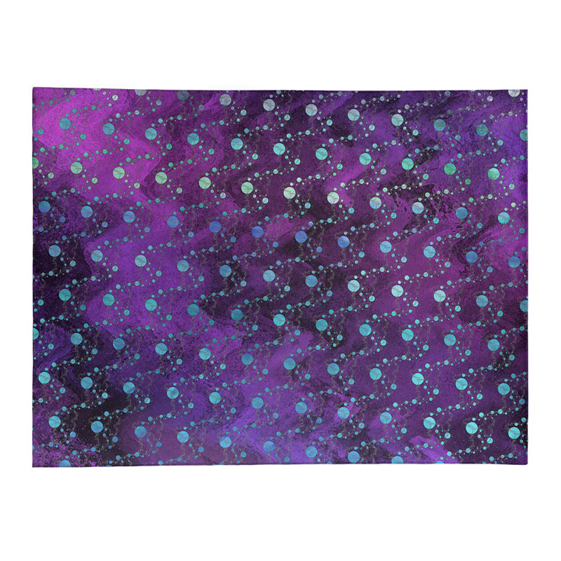Tapis de zone mauve des planètes et des étoiles, Rectangle 3 pi x 5 pi