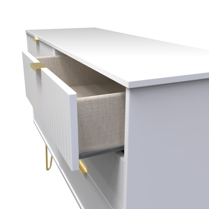 Alara 115cm W 6 - Drawer Chest of Drawers