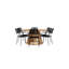 Ashtyn 6 - Person Patio Dining Set with Round Table-1222093149