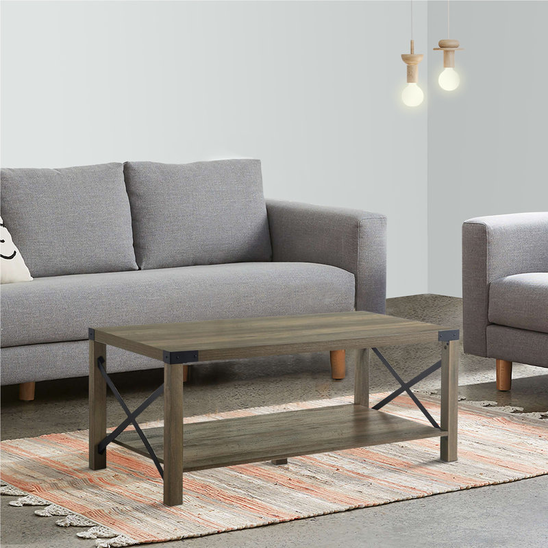 Table basse à 4 pieds avec rangement Vasbinder