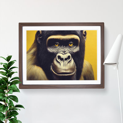 XH1022-6097X Modern Gorilla Art Vol.4 1 Piece Single Picture Frame Wall Art