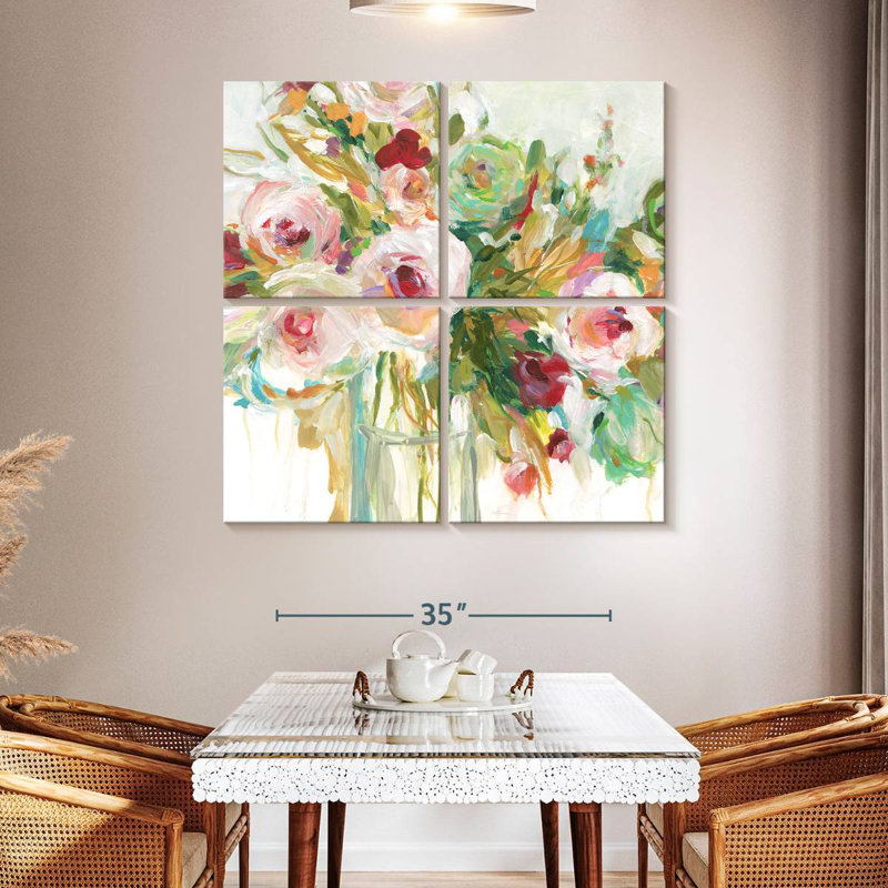 Floral Abandon, H 45 po x l 45 po
