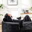 Siège-lit en chenille de 55 po de hauteur, sans assemblage, pour salon, chambre à coucher, salon, chaise avec coussin de projection, longueur 55 po, assemblage requis, vivant, avec fonctionnalité