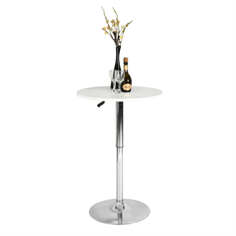 Carletta Round Metal Base Dining Table, Black