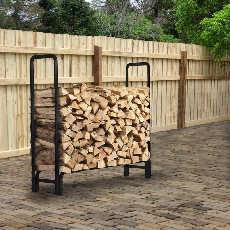Modra 120cm W Metal Outdoor Log Holder Rack