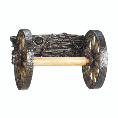 Curtrina Wagon Wheel Toilet Paper Holder