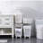 Plastic Rolling Laundry Hamper with Handles-856099414