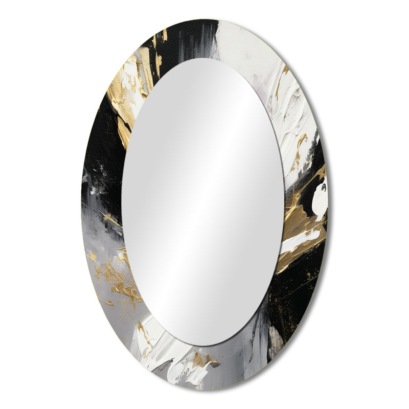 Mystery Awakening V - Miroir mural moderne ovale, 36 po x 24 po