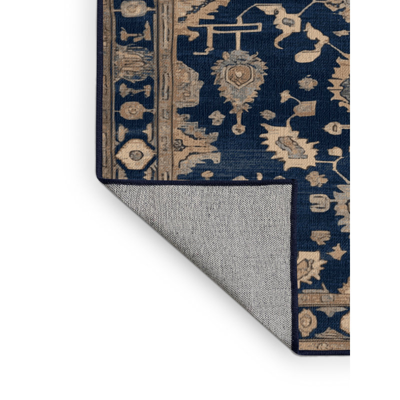 Tapis gris lavable à la machine, Carré 4 pi