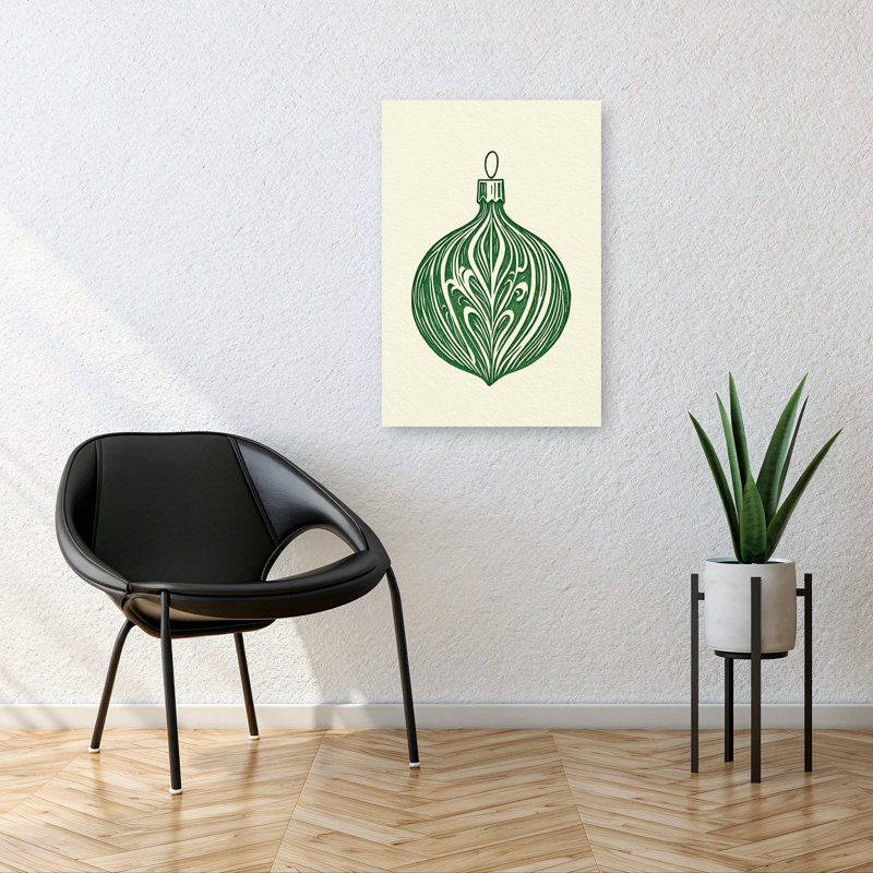 «Woodcut Bauble», reproduction d'art abstrait contemporain, 36" H x 24" W