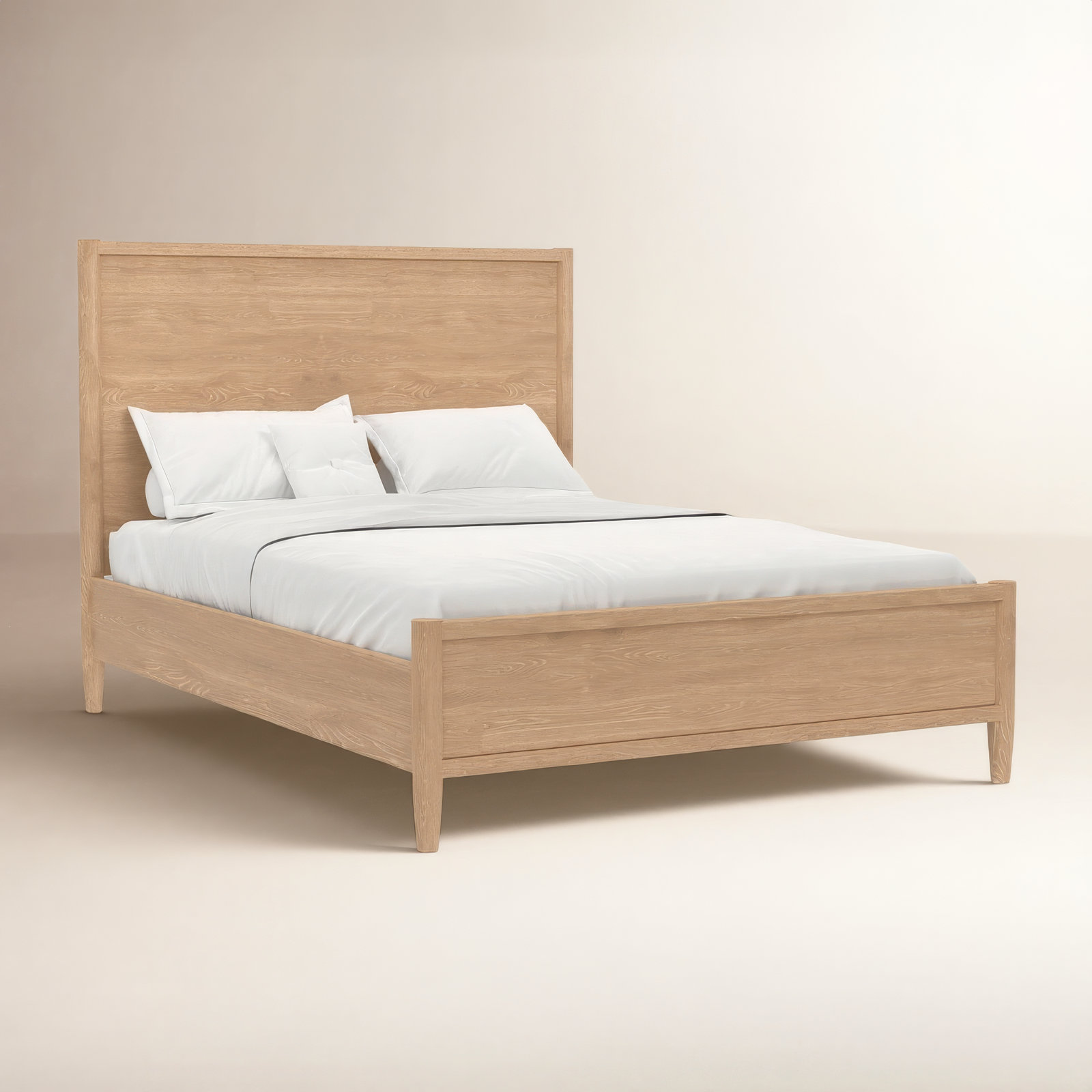 Reece Oak Bed, Natural, Queen