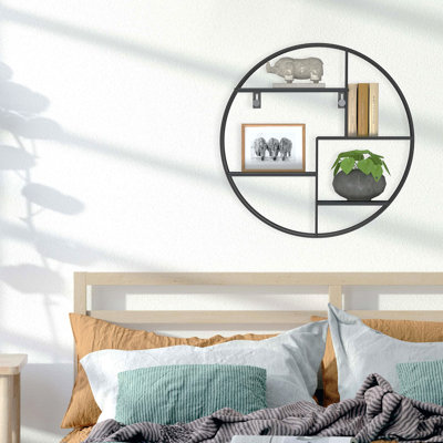 Hetem 4 Piece Circle Metal Tiered Shelf