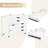 5-drawer File Cabinet Mobile Chest Of Drawers With Side Cabinet 5 Casters