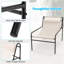 Chaise de patio inclinable Yasiin