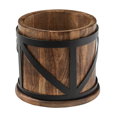 Metal Round Utensil Crock