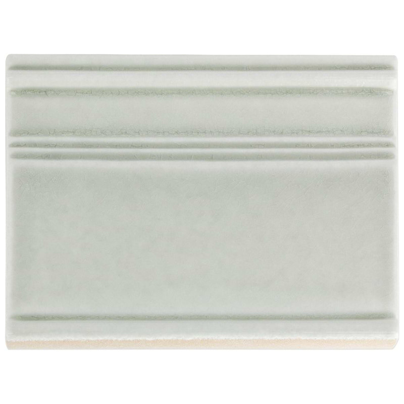 Nabi 6X8 Crackled Glass Base Molding Liner, Tundra Gray