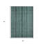 Tapis extérieur lavable rayé bleu sarcelle 5 pi x 8 pi bleu turquoise et gris