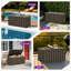 Abri de jardin à toit rigide mauve 12 'x 14' pour terrasse de patio avec parasol pour l'extérieur