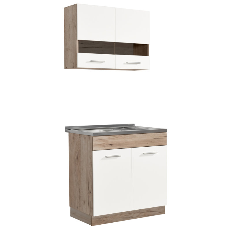 Kozma 206.5cm Kitchen Pantry, White