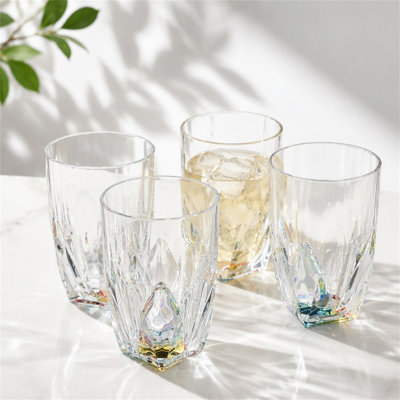 Acrylic Glasses Drinking Set of 4 (17oz)