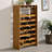 Hanzi Oak Finish Wine Rack