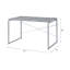 Table de bureau en métal 1pc