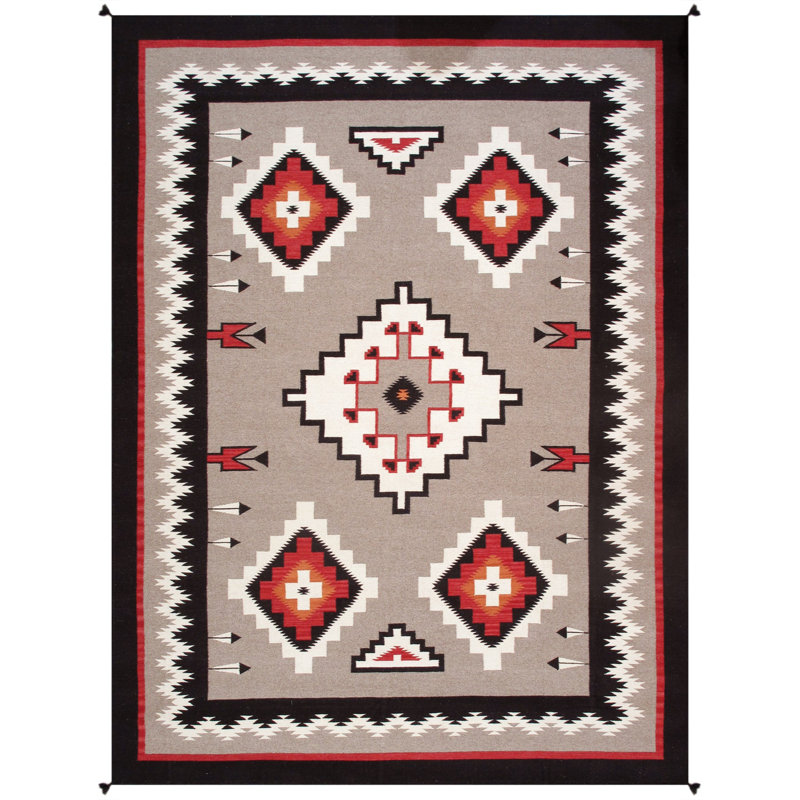 Canvello Reversible Wool Mocha Area Rug- 8'11'' X 12'1''