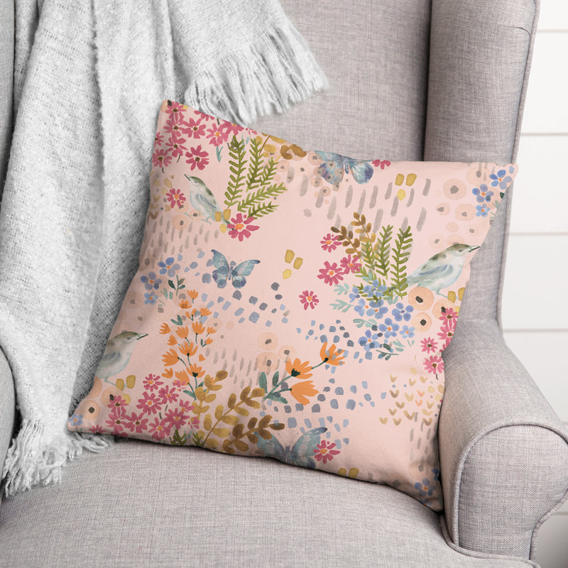 Coussin Floral, Rose