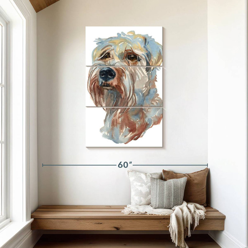 Brampt Wheaten Terrier, 45" H x 28" W