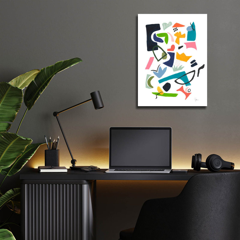 «Atomic Ranch No. 2» par Jan Weiss, art mural en verre acrylique, H 16 po x l 12 po x P 0,13 po