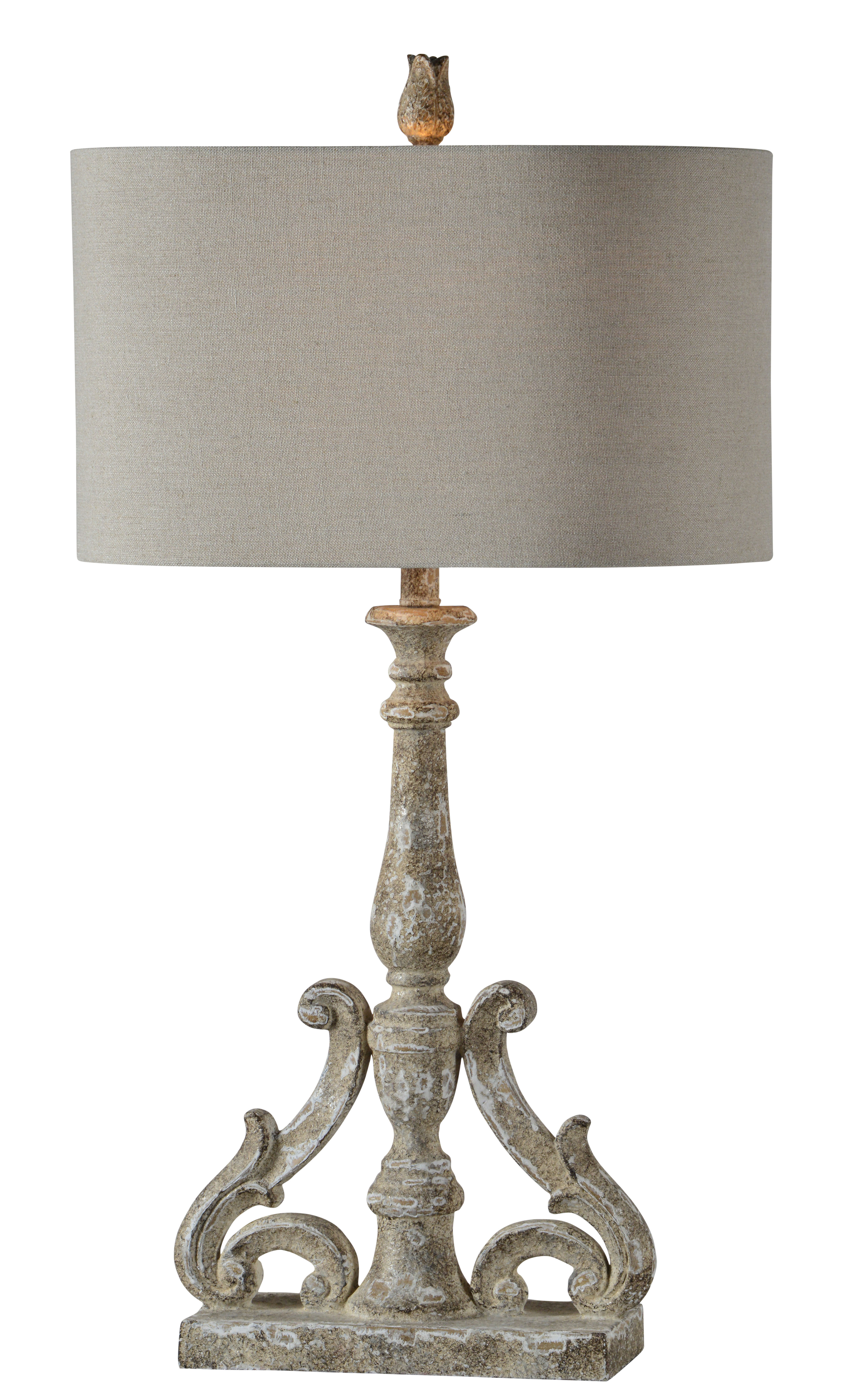 One Allium Way® 33" Distressed Gray Table Lamp | Wayfair