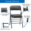 Chaise pliante rembourrée-1044484545