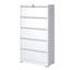 Classeur à 5 tiroirs en métal blanc, armoire verrouillable stable pour bureau avec serrure, maison-1738701528