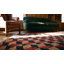 Antique Allover Geometric Wool &amp; Cotton Hooked - Loop Pile Multicolor Jewel Tones 1925 Rug