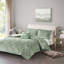 Couette en velours très grand / très grand - 4 pièces avec 2 taies décoratives et coussin décoratif, fermeture à boutons chaude et brillante