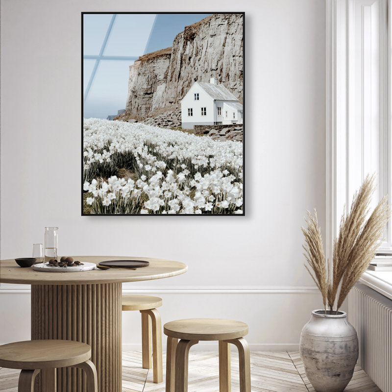 Coastal Homes II High-Gloss Frameless Acrylic Glass Wall Art Landscape & Nature Print by Oliver Gal, Ready to Hang, 16 x 20