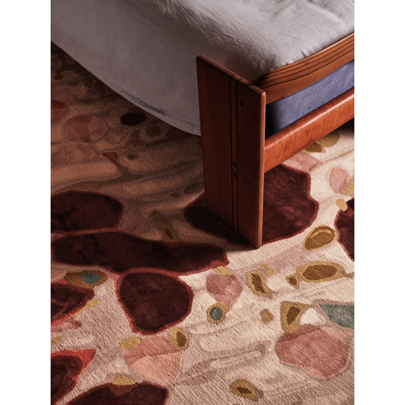 Chihuly Oyster Stucco Area Rug, Rectangle 4' x 6'