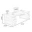 Bureaux rectangulaires en bois massif brun-279397223