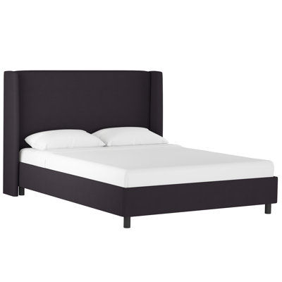 Tilly Linen Upholstered Wingback Bed