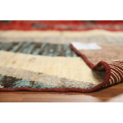 Abstract Wool Moroccan Oriental Area Rug 7x10