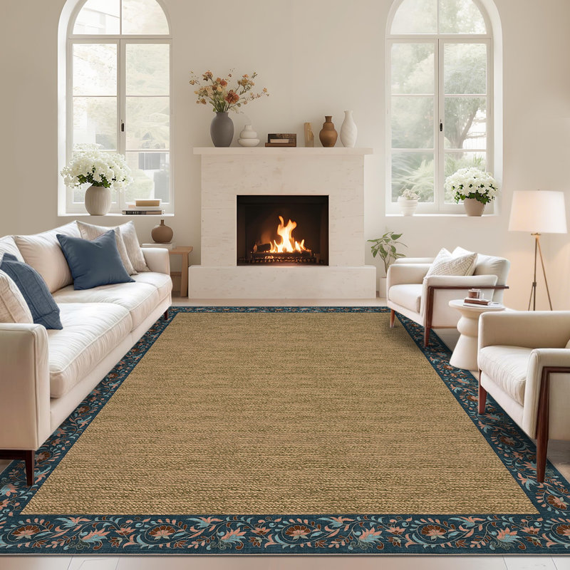 Washable Area Rug Modern Modern Area Rug Low Pile,Non-Slip Soft,Mark-Resistant,Collapsible Carpet for Living Room,Bedroom,Dining Light